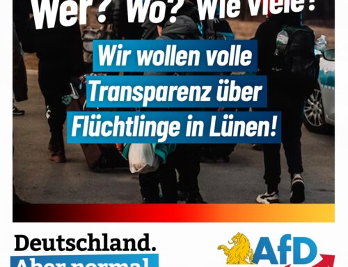 Wir wollen volle Transparenz über Flüchtlinge in Lünen!