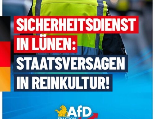 Sicherheitsdienst in Lünen: Staatsversagen in Reinkultur!